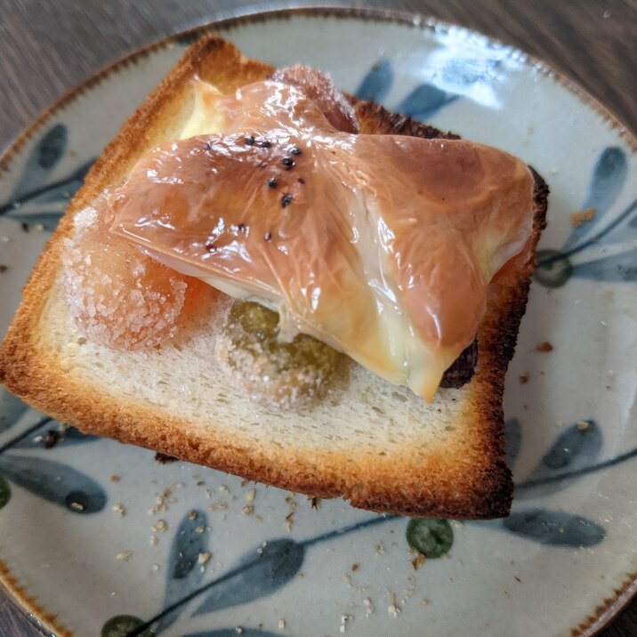 甘納豆チーズトースト